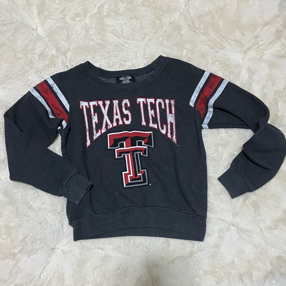 Grey Texas tech sweatshirt